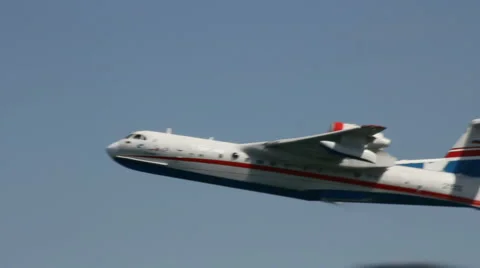 Firefighter airplane flight Video stock 5091521
