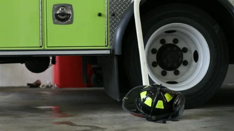 Firefighter with axe Stock Footage 704187