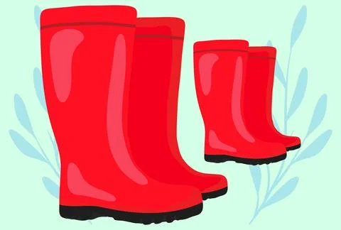 Firefighter Boots Concept Illustration Stock Illustration