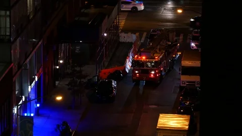 Firefighter Car Stock Footage 74639681