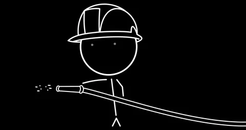 Firefighter on duty Stock Footage 296464215