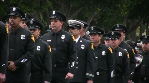 Firefighter funeral procession Video stock 1217161