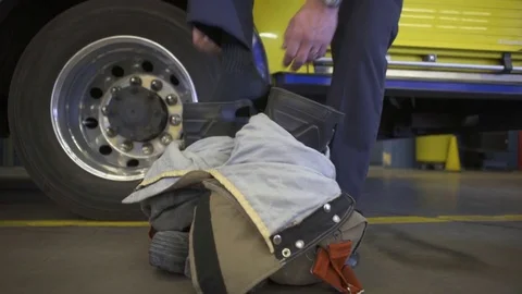 Firefighter gearing up for rescue Stock Footage 70725105