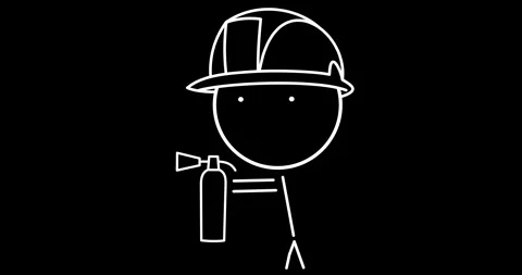 Firefighter in a helmet Stock Footage 296465387