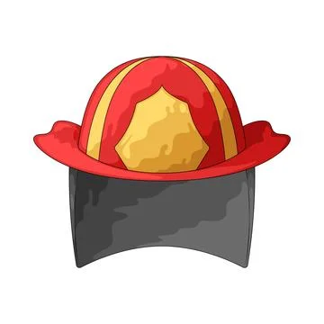 Firefighter helmet illustration Stock Illustration