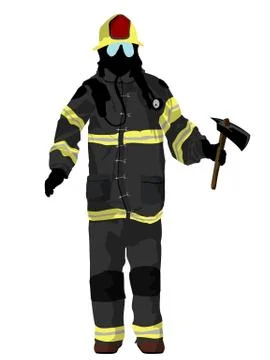 Firefighter 스톡 일러스트