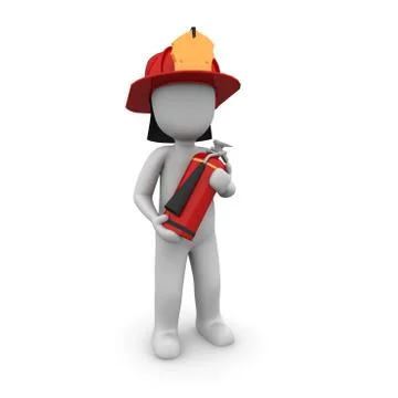 Firefighter Stock Illustration