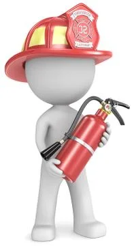 Firefighter. Stock Illustration