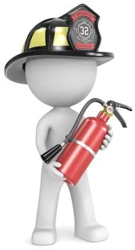 Firefighter. Stock Illustration