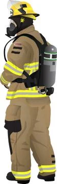 Firefighter Illustration Stock Illustration