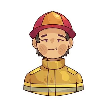 Firefighter illustration Stock Illustration