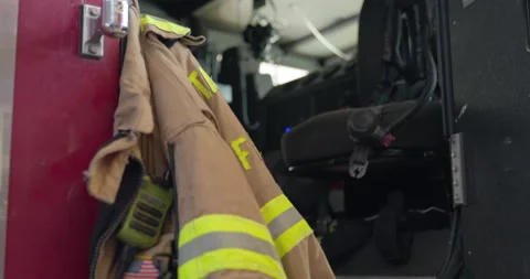 Firefighter jacket Stock Footage 290851631