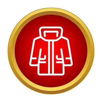 Firefighter jacket icon representing emergency safety and protection 스톡 일러스트