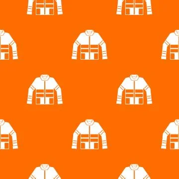 Firefighter jacket pattern seamless Stock Illustration