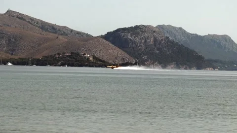 Firefighter Plane Stock Footage 136234422