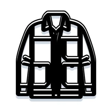 Firefighter protective jacket uniform safety equipment clothing Stock Illustration