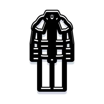 Firefighter protective suit isolated on white background Stock Illustration