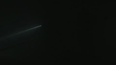 Firefighter in smoke with a flashlight Stock Footage 266413520