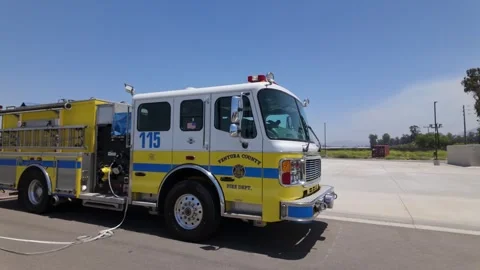 Firefighter Training Center in Ventura County Stock Footage 336571713