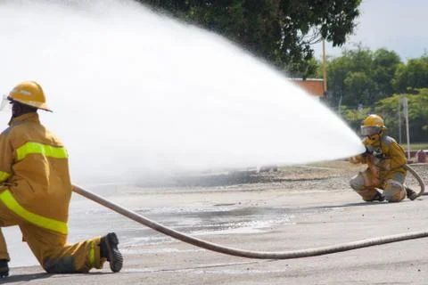 Firefighter Training Stock Photos
