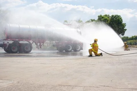 Firefighter Training Stock Photos