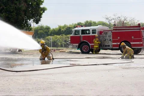 Firefighter Training Stock Photos