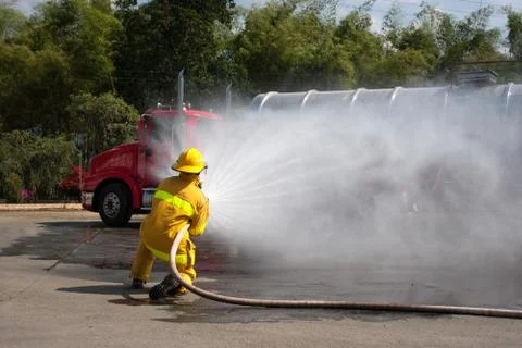 Firefighter Training Stock Photos