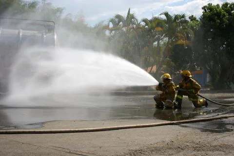Firefighter Training Stock Photos