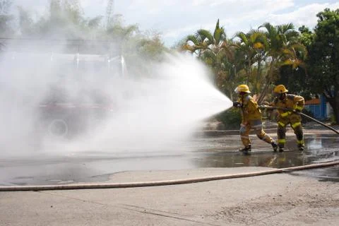 Firefighter Training Stock Photos