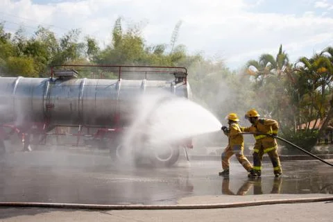 Firefighter Training Stock Photos