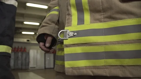 Firefighter Uniform Close-up Vidéo 112097485