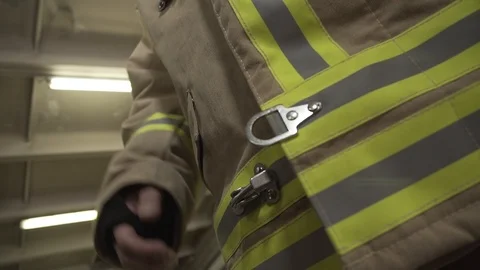 Firefighter Uniform Close-up Stock Footage 112097547