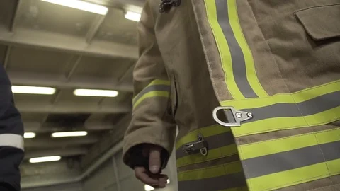 Firefighter Uniform Close-up Vidéo 112633245