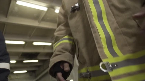 Firefighter Uniform Close-up Vidéo 112671315