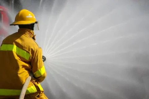 Firefighter Working Stock Photos