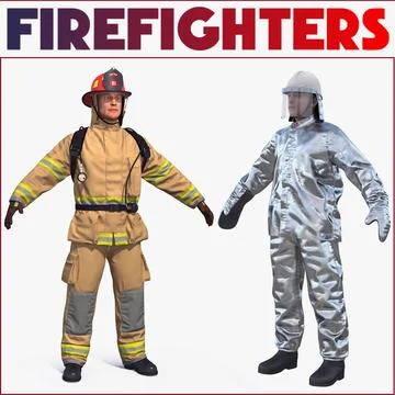 Firefighters 3D Models Collection 3D Model