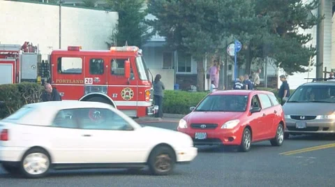 Firefighters in Action Stock Footage 8769457