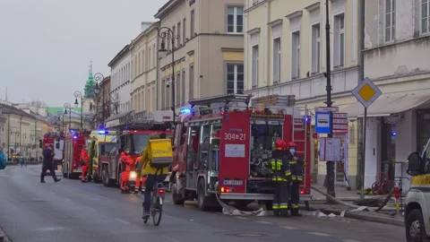 Firefighters at action Video stock 151926622