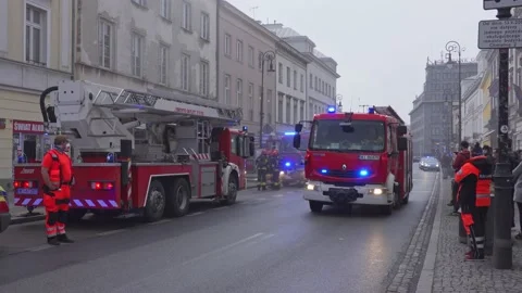 Firefighters at action Stock Footage 151926662