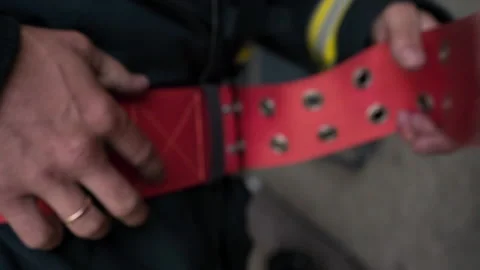 Firefighters Are Getting Ready, Their Emergency Training Session. Stock Footage 146144166