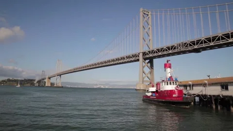 Firefighters On The Bay Stock Footage 162449806