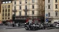 Firefighters on Bologna Street, Italian Historic City, HD Footage