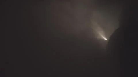Firefighters Crawling Out Of Smoke Filled From On Rescue Mission Stock Footage 266406500