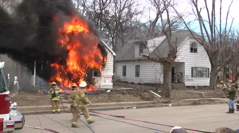 Firefighters Stock Footage 3618051