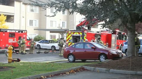 Firefighters Stock Footage 10811123