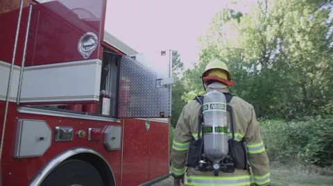 Firefighters Stock Footage 56332505