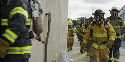 Firefighters Stock Footage 123421082