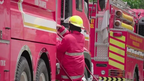 Firefighters Stock Footage 253525815