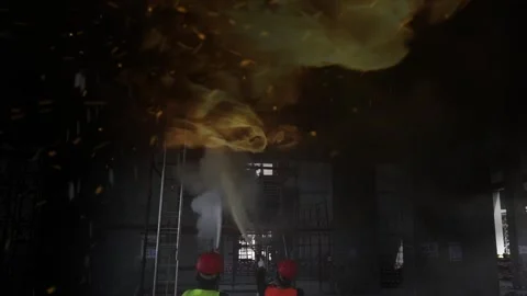 Firefighters Stock Footage 312760227