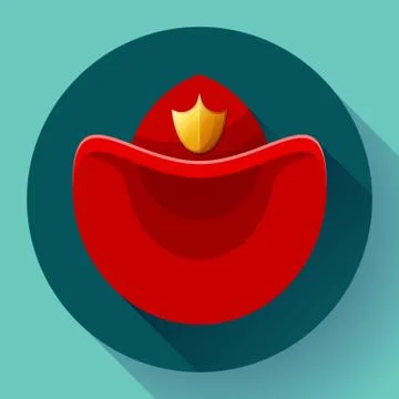 Firefighters hat symbol icon Vector for video, mobile apps. Stock Illustration